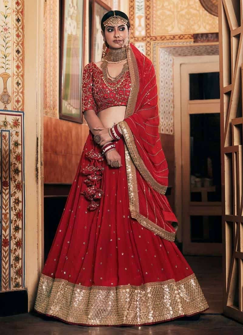 Multicolor Silk Woven Wedding Lehenga Choli Latest 2370LG01
