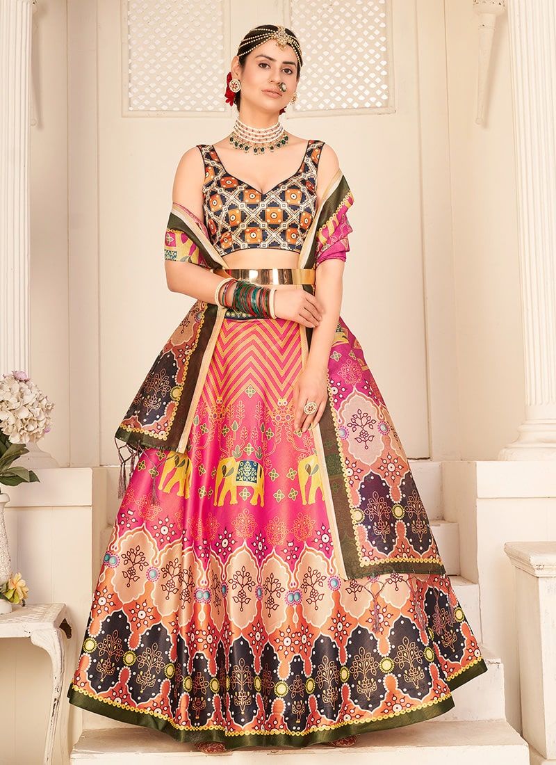 Embroidered designer jacquard bridal lehenga (hot pink) in Delhi at best  price by Arya Collection - Justdial